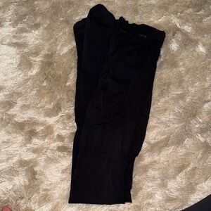Calvin Klein Midnight Black footless tights